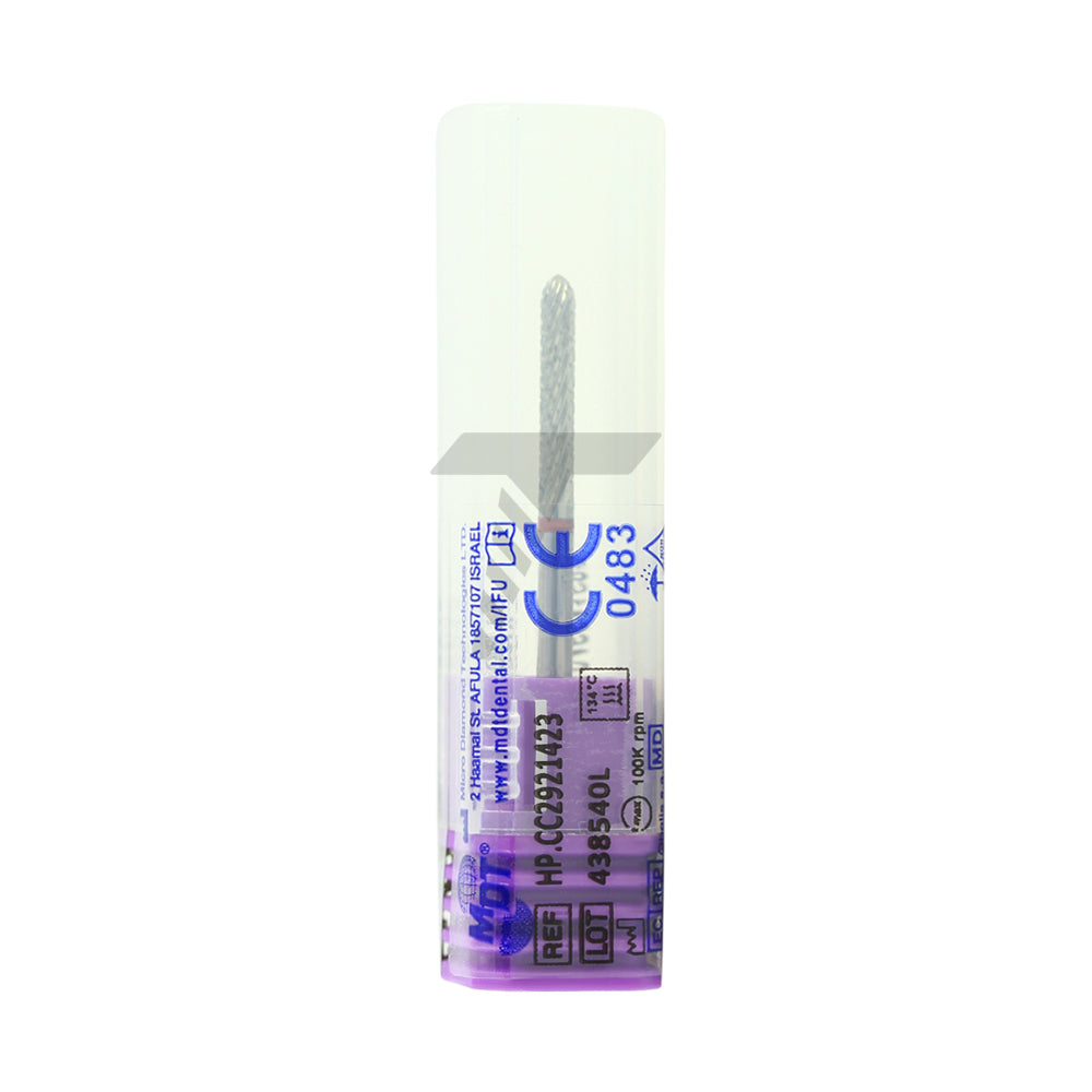 Long Bullet Carbide Cutter – Fine Cross Cut, Ø14.0mm x 2.3mm