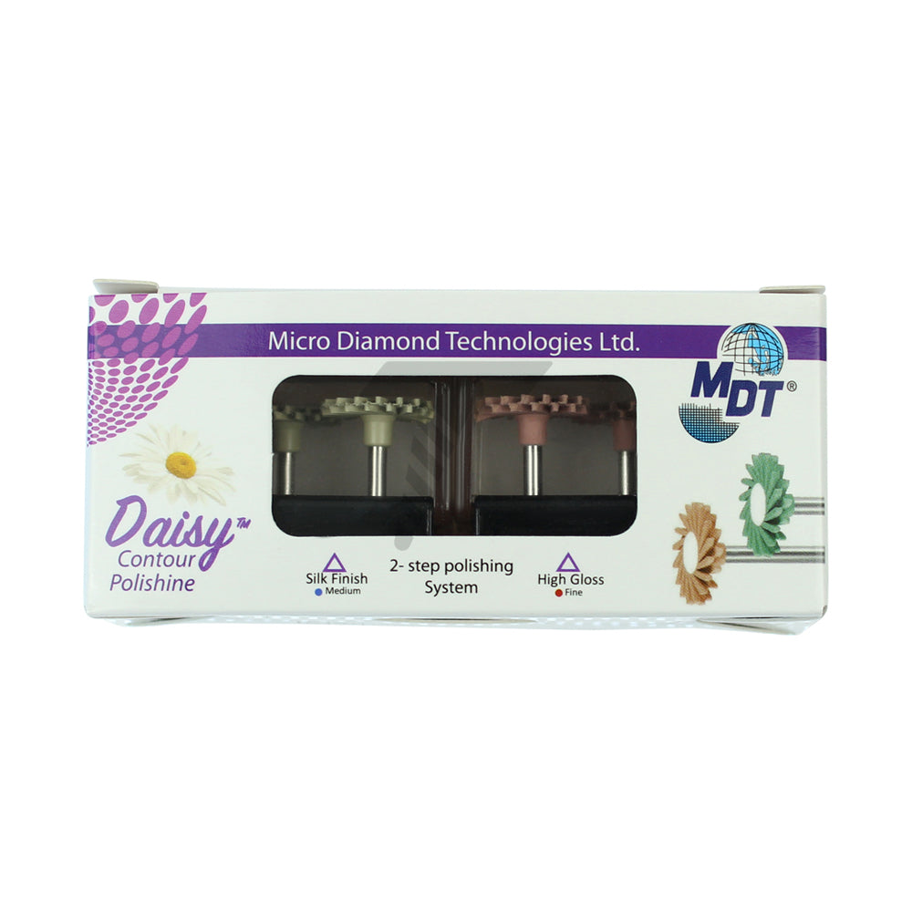 Medium & Fine Daisy Composite Lab Polisher Disc Set - Ø14.0mm x 1.6mm