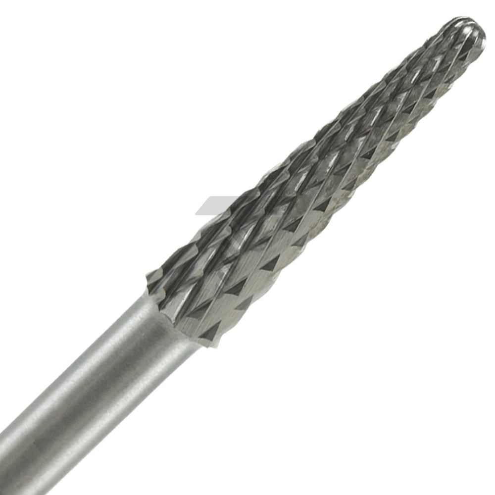 Straight Edge Cone Cutter – Coarse Cross Cut, Ø3.1mm x 13mm