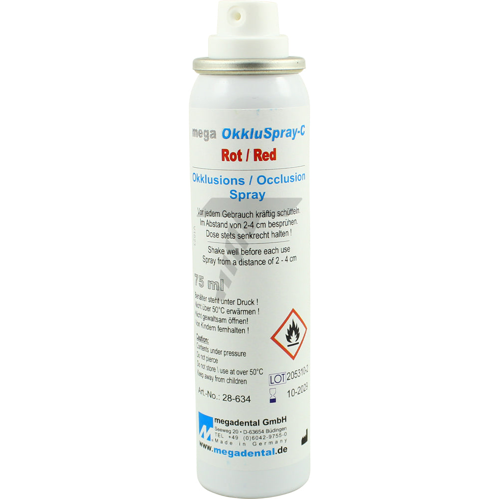 Red Contact Detection Spray – Mega OccluSprays C 75ml