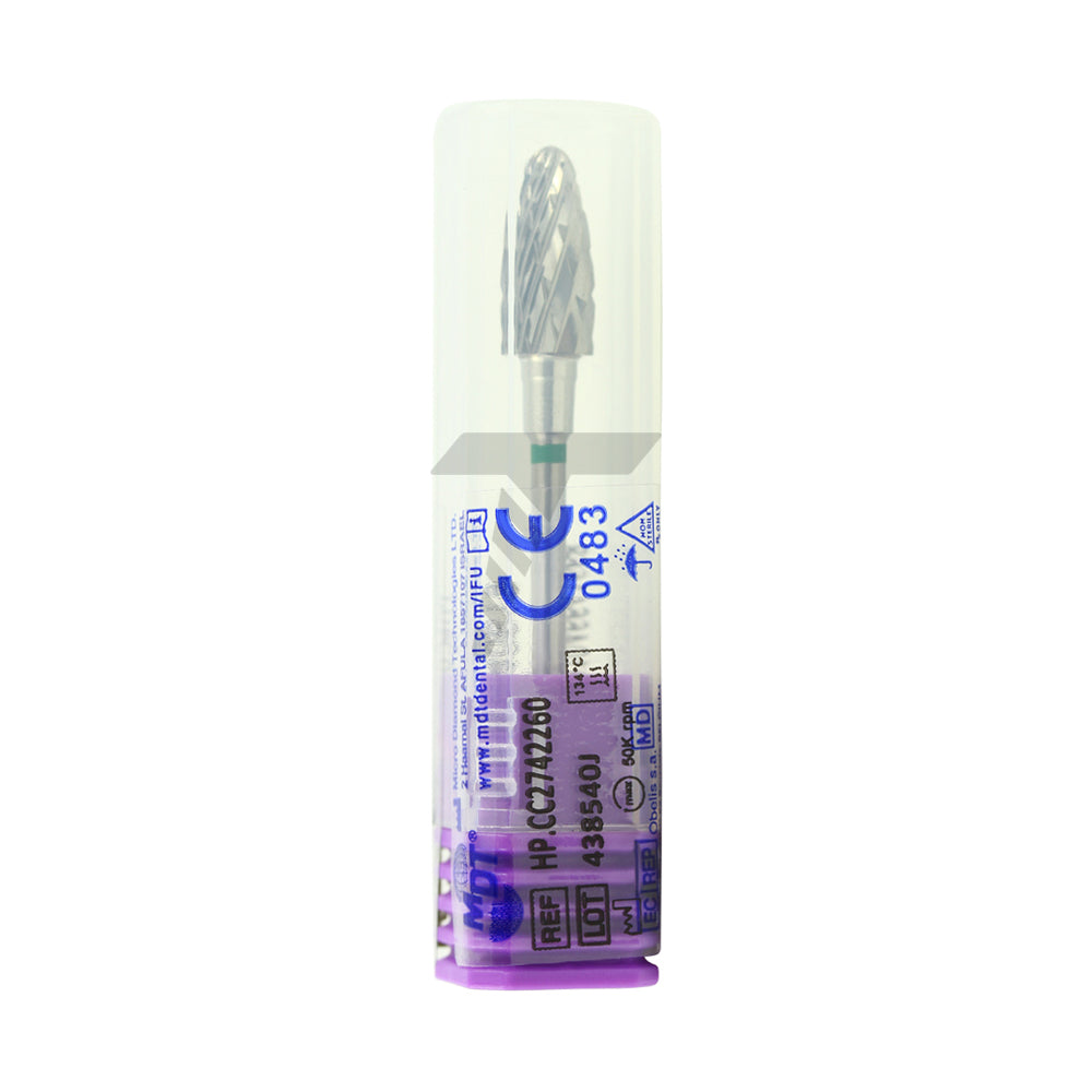 Bullet Carbide Cutter – Coarse Double Cross Cut, Ø14.0mm x 6mm
