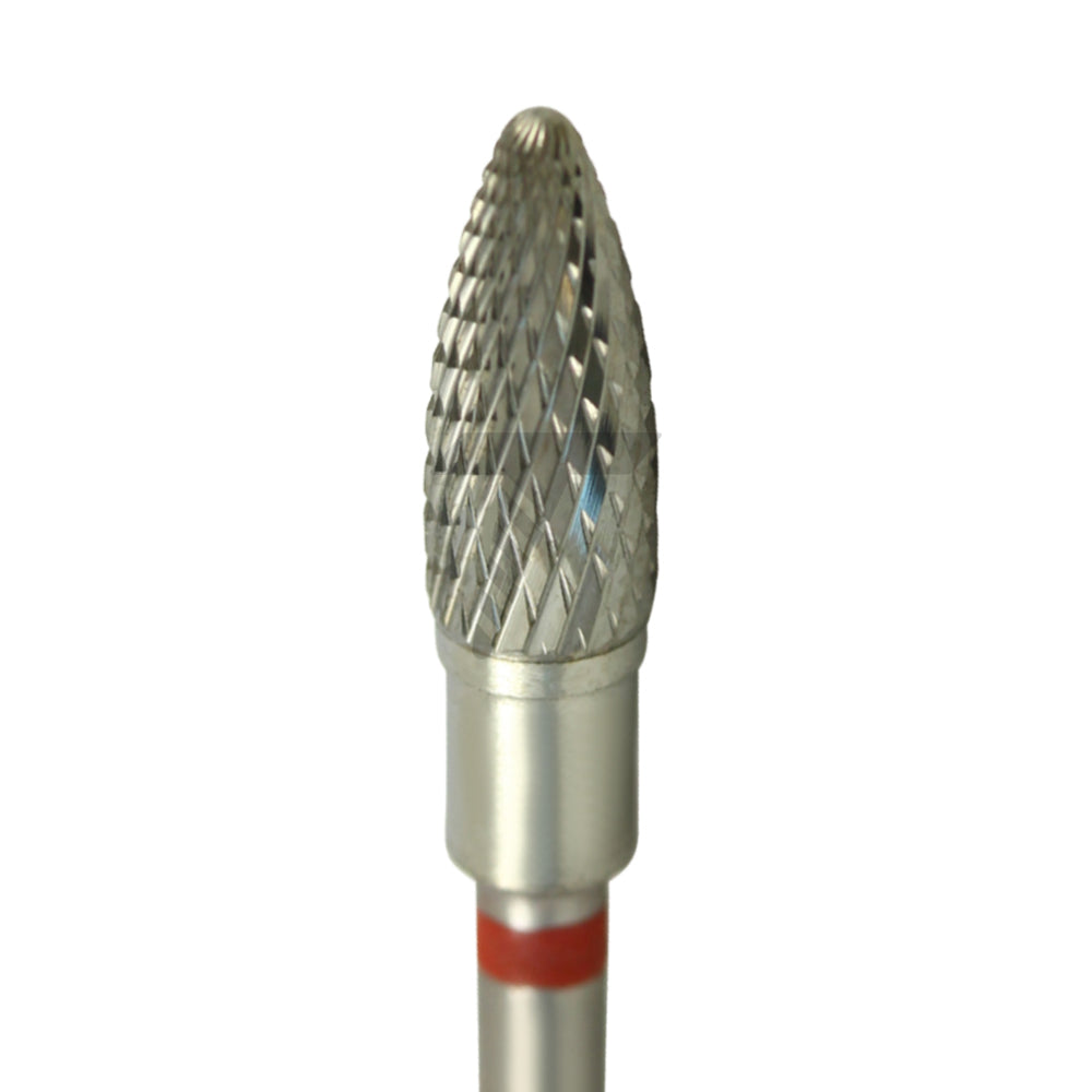 Short Bullet Carbide Cutter – Fine Cross Cut, Ø9.0mm x 4mm