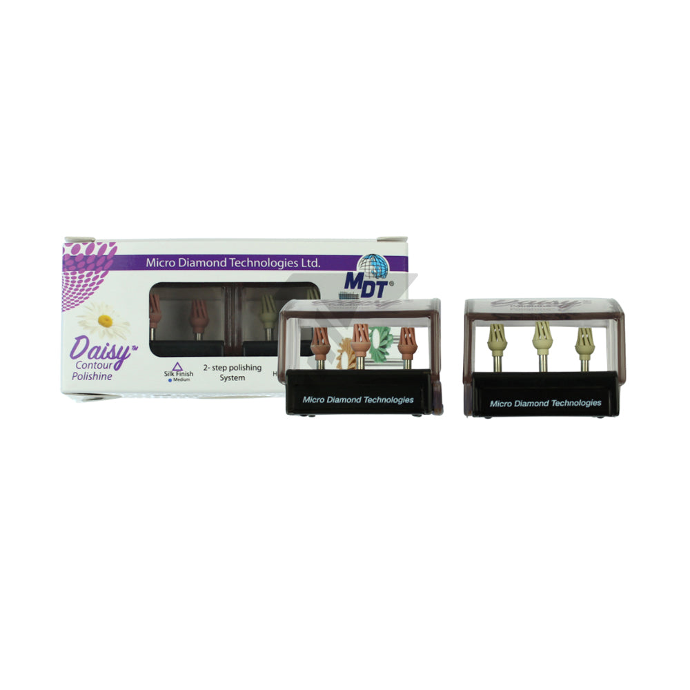 Medium & Fine Daisy Bud Lab Polisher Disc Set - Ø5.0mm x 10mm