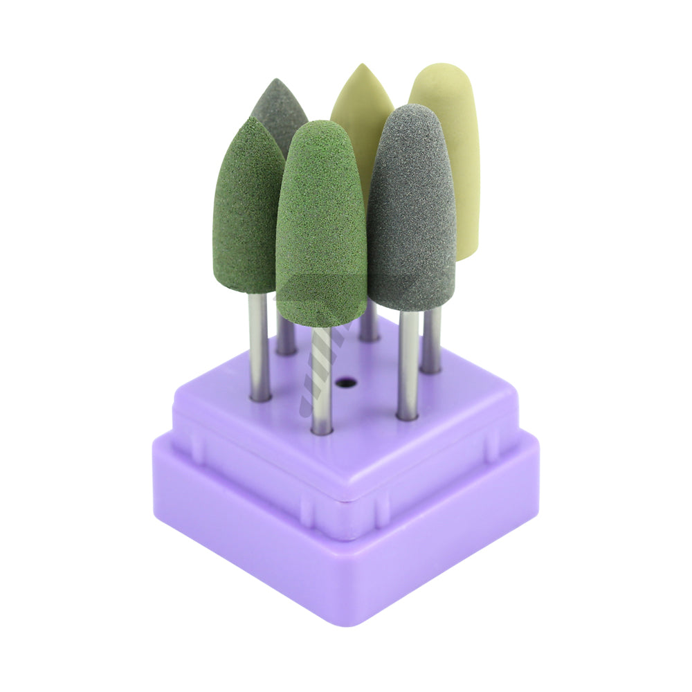 Cone & Bud Lab Polisher Kit For Acrylics - Ø10mm x 24mm & Ø10mm x 24mm