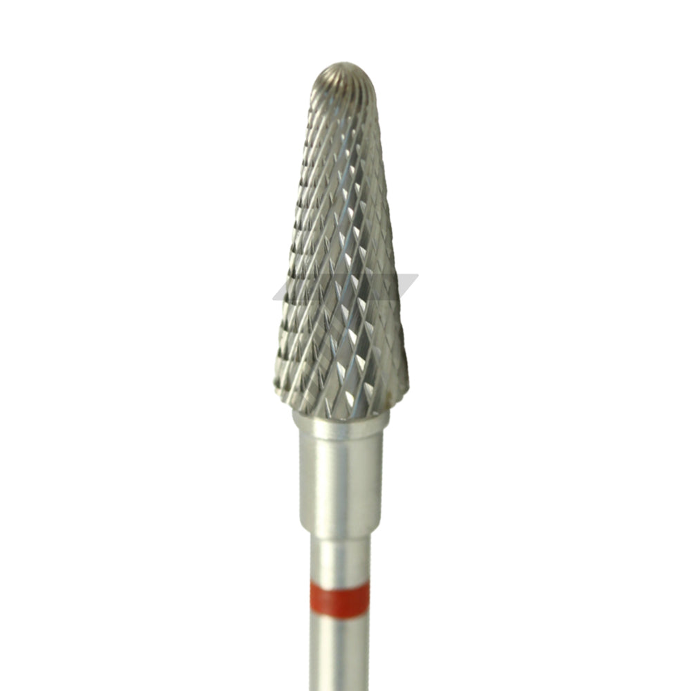 Round End Taper Carbide Cutter – Fine Cross Cut, Ø13mm x 5mm