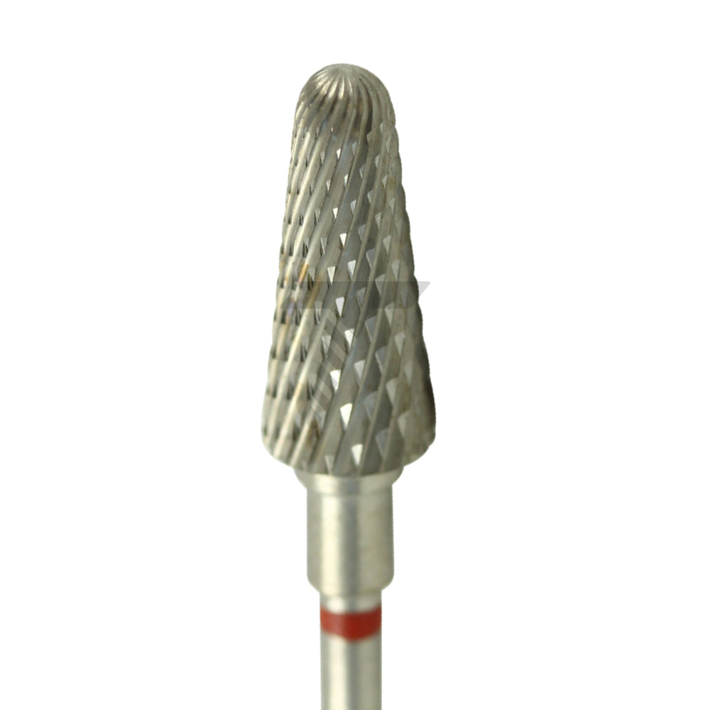Round End Taper Carbide Cutter – Fine Cross Cut, Ø15mm x 6mm