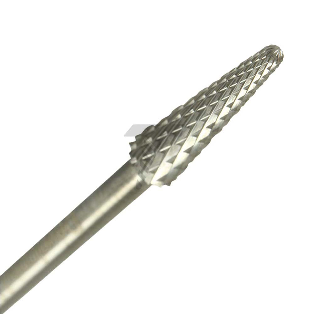 Straight Edge Cone Cutter – Coarse Cross Cut, Ø4.0mm x 13mm