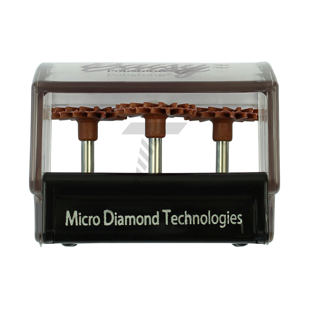 Medium & Fine Daisy Lithium Desilicate and Silicate Lab Polisher Disc Set - Ø14.0mm x 1.6mm