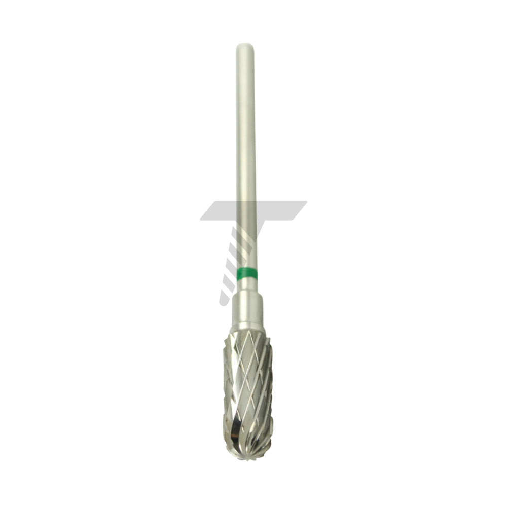 Round End Cylinder Carbide Cutter – Coarse Double Cross Cut, Ø13.5mm x 5mm