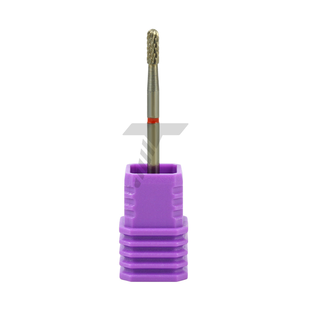 Round End Cylinder Carbide Cutter – Fine Cross Cut, Ø6.5mm x 2.3mm