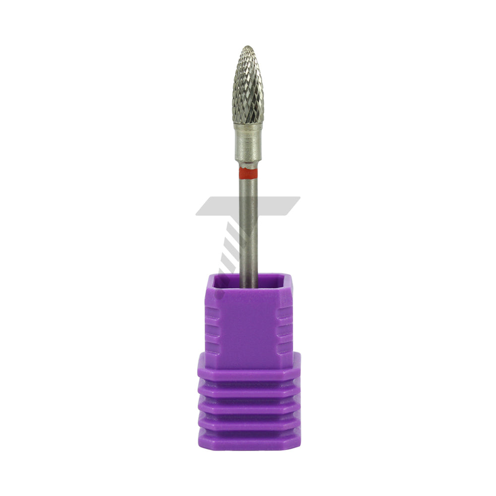 Short Bullet Carbide Cutter – Fine Cross Cut, Ø9.0mm x 4mm