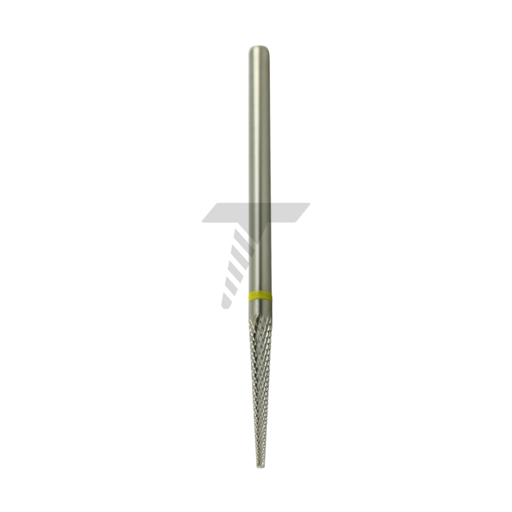 Narrow Round end Taper Carbide Cutter – Extra Fine Cross Cut, Ø2.3mm x 15mm
