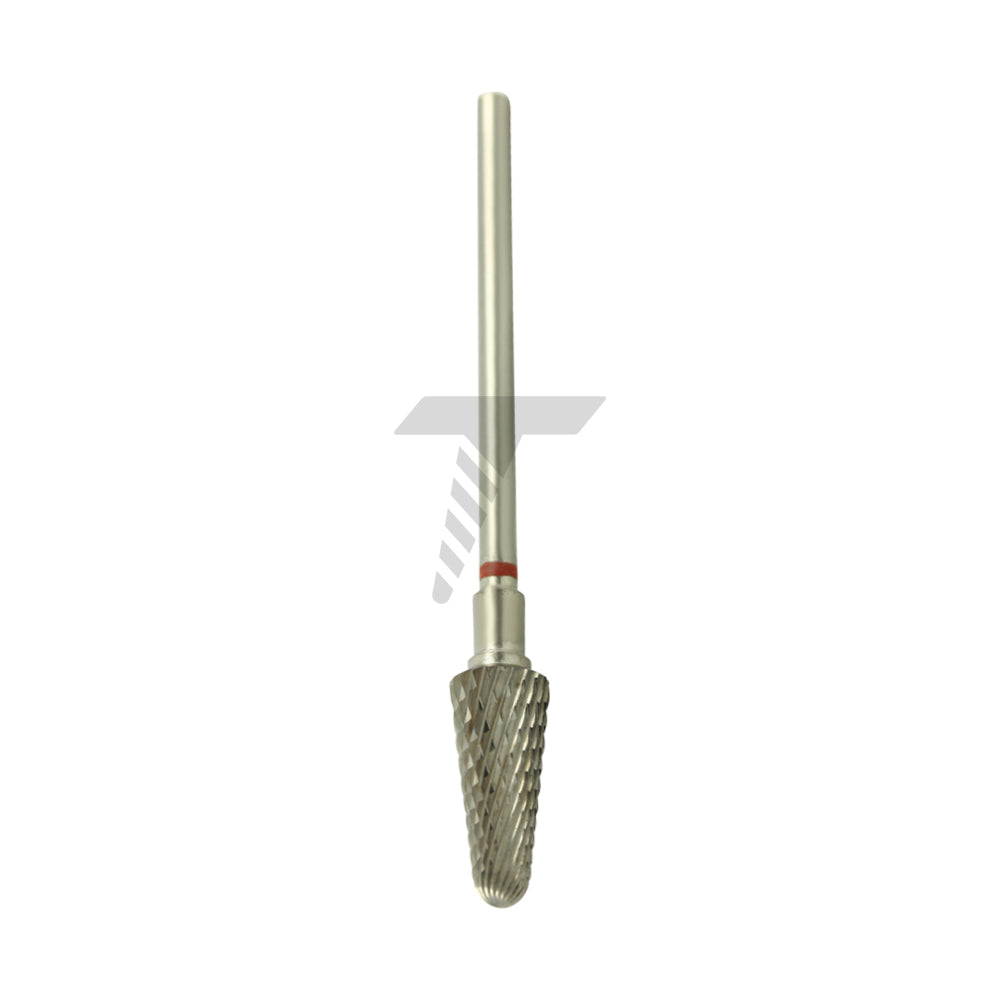 Round End Taper Carbide Cutter – Fine Cross Cut, Ø15mm x 6mm