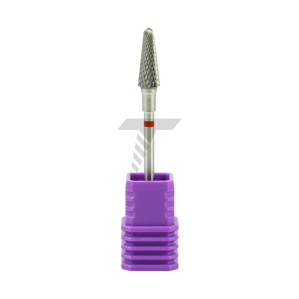 Round End Taper Carbide Cutter – Fine Cross Cut, Ø13mm x 5mm