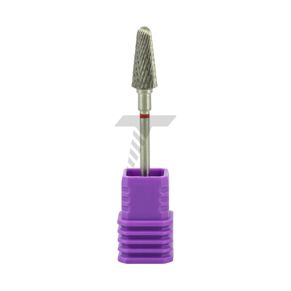 Round End Taper Carbide Cutter – Fine Cross Cut, Ø15mm x 6mm