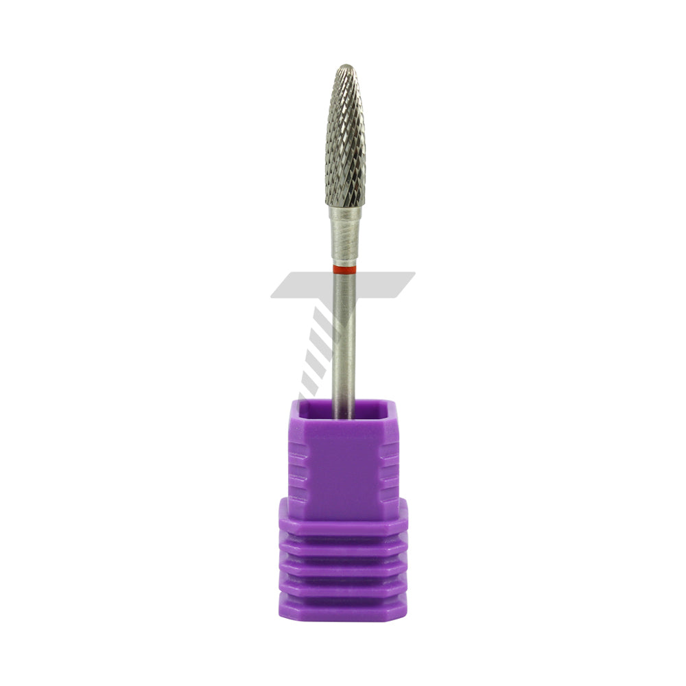 Long Bullet Carbide Cutter – Fine Cross Cut, Ø14.0mm x 4mm