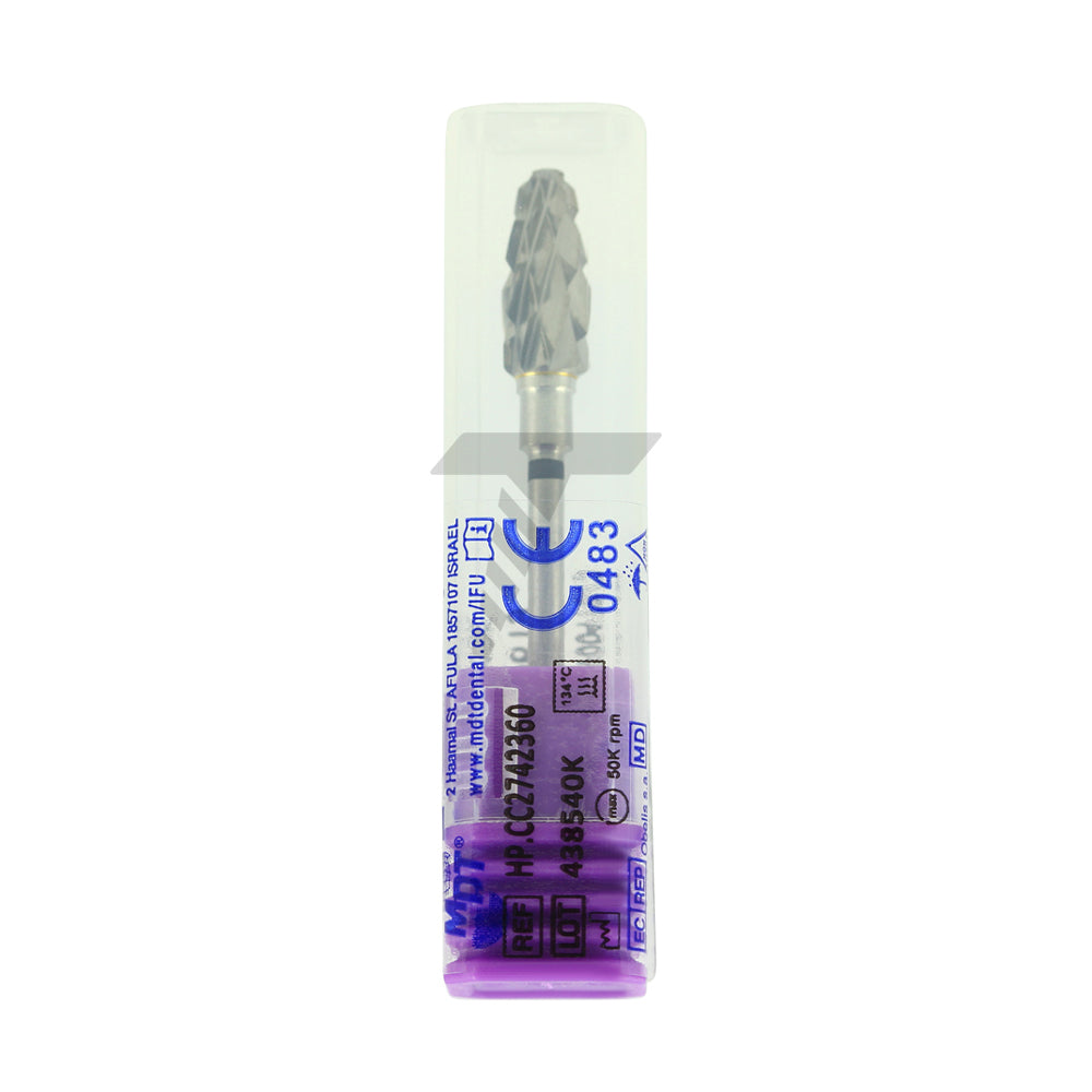 Bullet Carbide Cutter – Extra Coarse Double Cross Cut, Ø14.0mm x 6mm